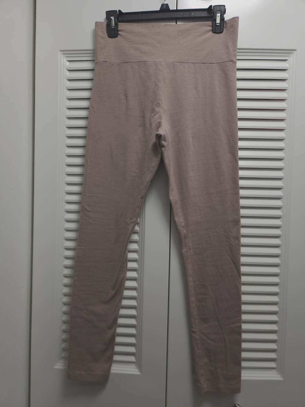 FOREVER 21 Blush Pink High Waist Leggings Size Large Cotton Stretch